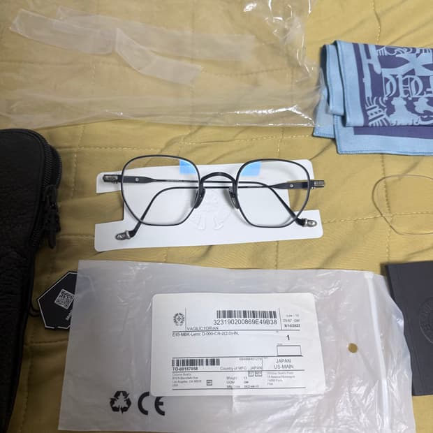 크림구매) 크롬하츠 안경 바질릭토리안 매트블랙 49mm