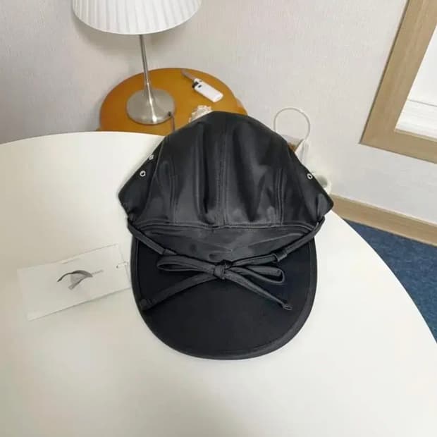 유체프레타포르테 덕캡 모자 블랙
