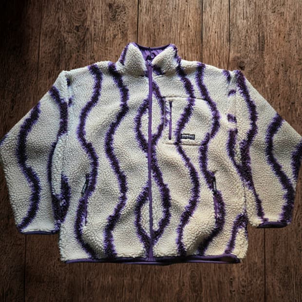 (L)그라미치 썬더 플리스 집업 자켓 파타고니아 모티브 신칠라