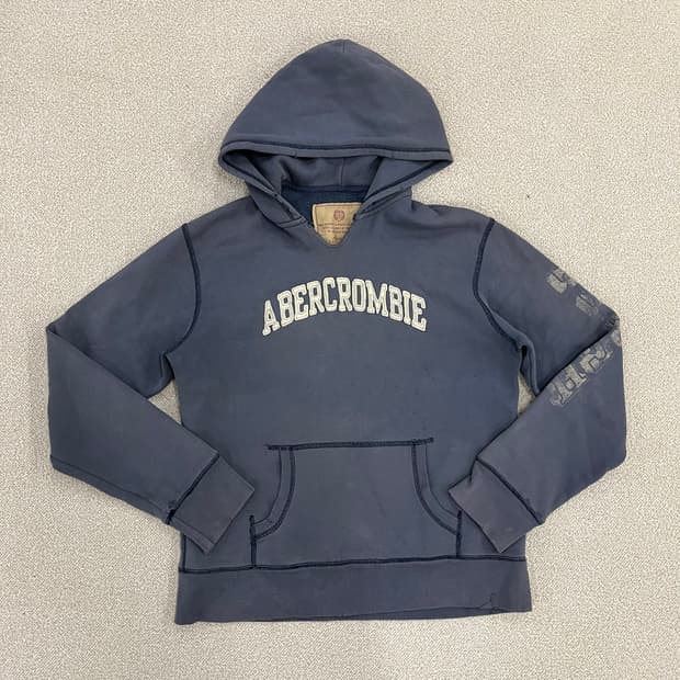 S 아베크롬비 빈티지 로고 후드 티셔츠 0220M