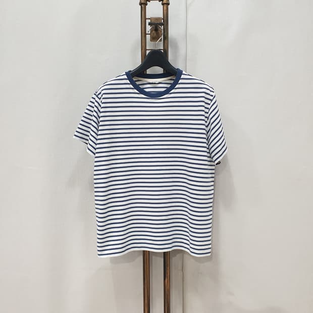 PVC S프븏스 여성 스트라이프 반팔티 L