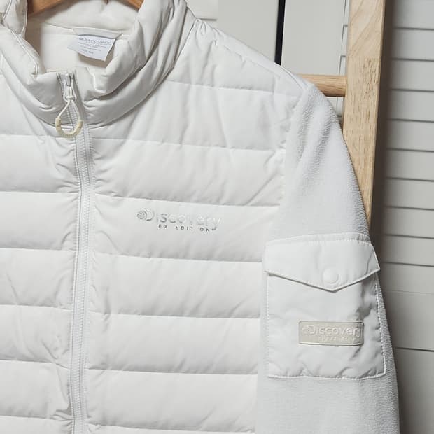 디스커버리 경량 패딩 집업 자켓