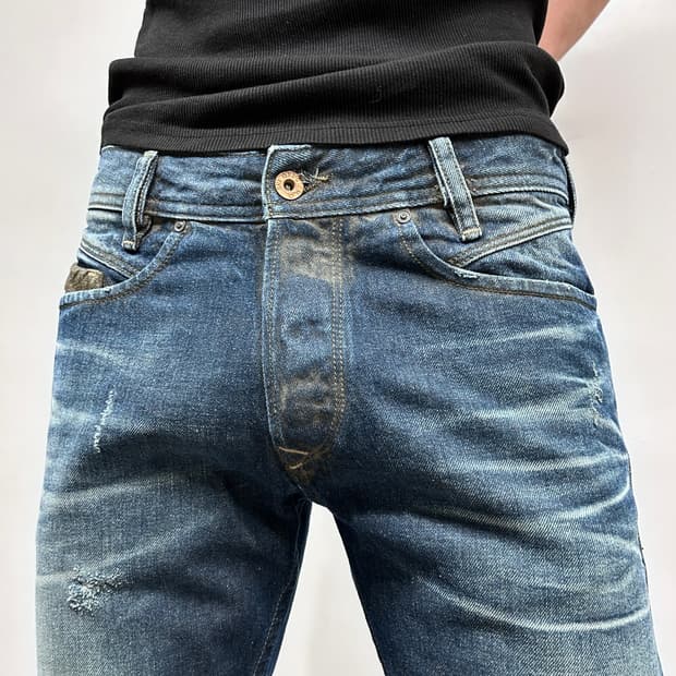 디젤 더스트 워싱 데님 팬츠