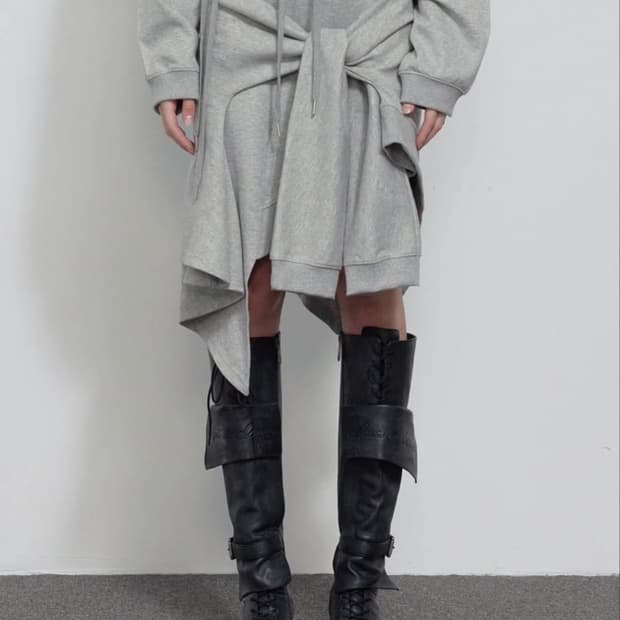 보헤미안서울 언발란스 스웻 스커트/ 구매가 108,000