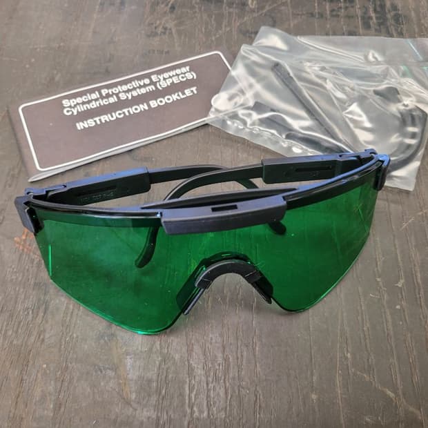 미 빈티지 레이저 보호 안전 고글