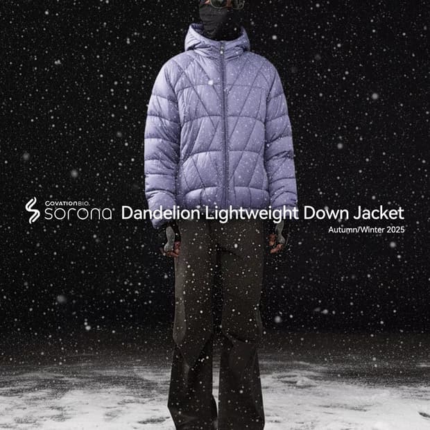 ️️️♦️ Sorona / 소로나 아우라 다운 경량 후드 패딩 파카 자켓