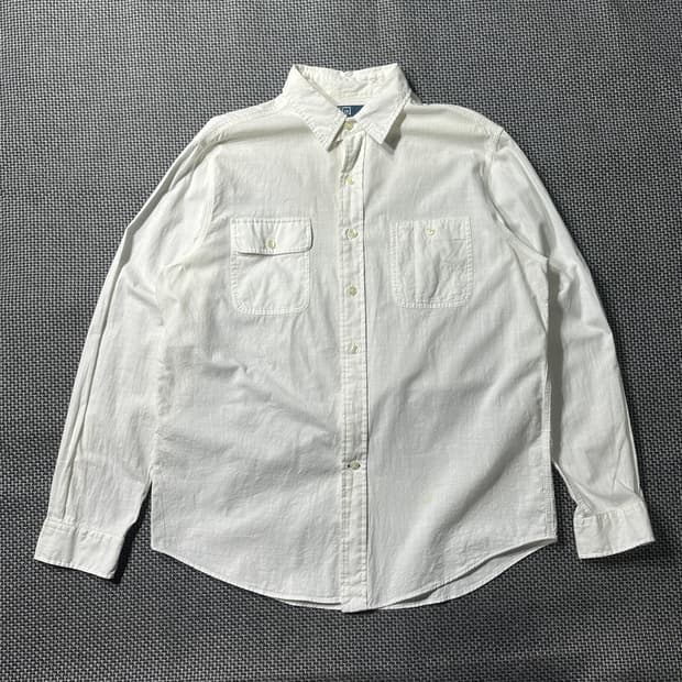 폴로 랄프로렌 린넨 셔츠 화이트