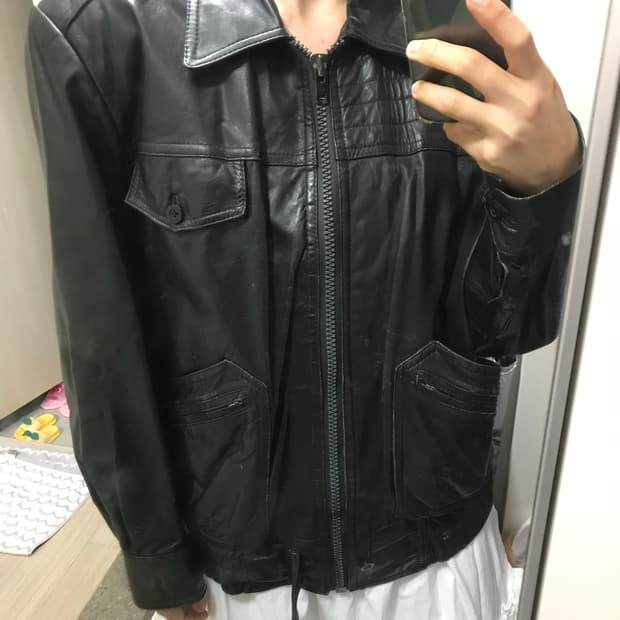 빈티지 레더 자켓