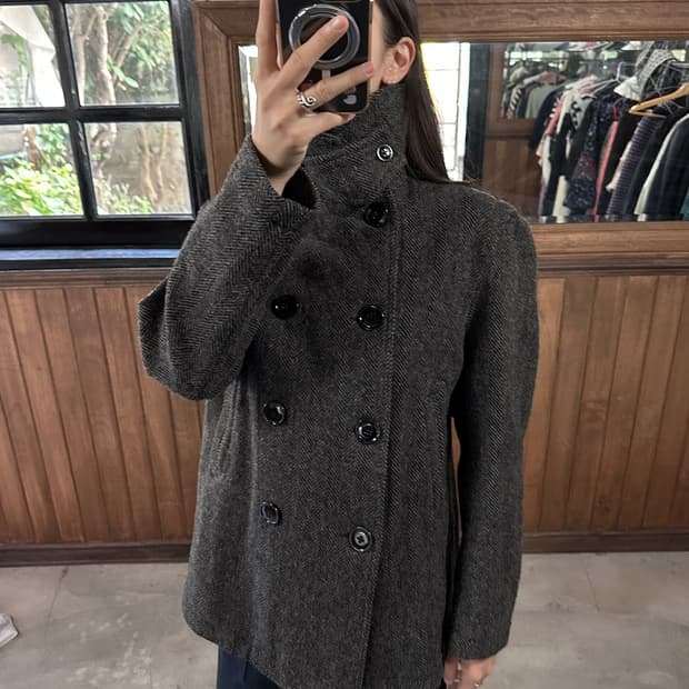 ENGINEERED GARMENTS herringbone peacoat