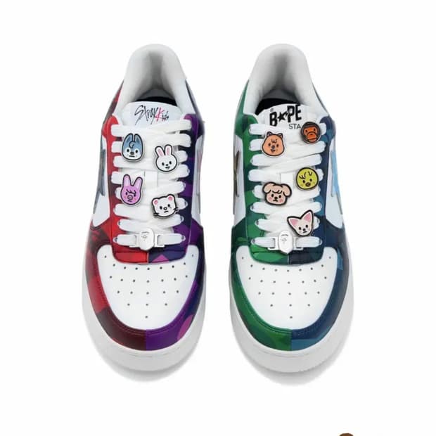BAPE X 스트레이키즈 베이프 스타 MULTI 스니커즈 240