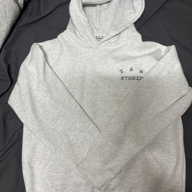 아이앱 스튜디오 후드 라이트 그레이 L