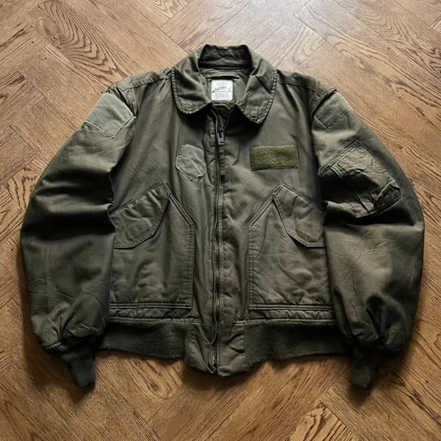 [L]90's 오리지널 미 공군 CWU-45P 새틴 항공 점퍼