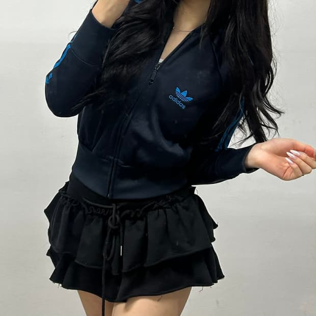 아디다스 파이어버드 대대장 작사 세미크롭 걸즈 트랙탑 희귀져지(85)