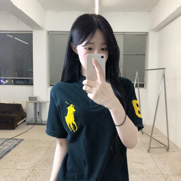 폴로 빅포니 pk티 블랙
