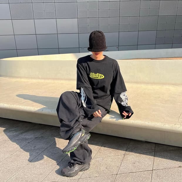 H&m heron preston H2 롱슬리브 & 스웻팬트