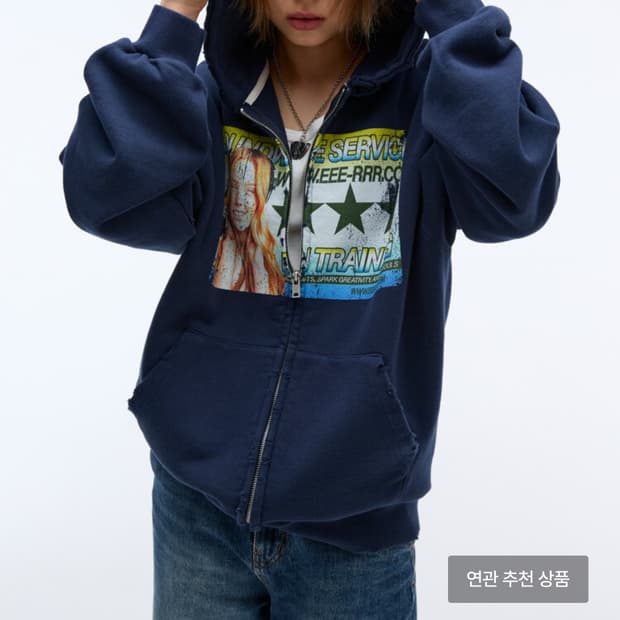 eeerrr 후드집업 네이비 M