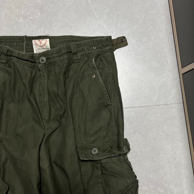[36] 루돌프 발렌티노 00s 빈티지 카키 카고 팬츠바지