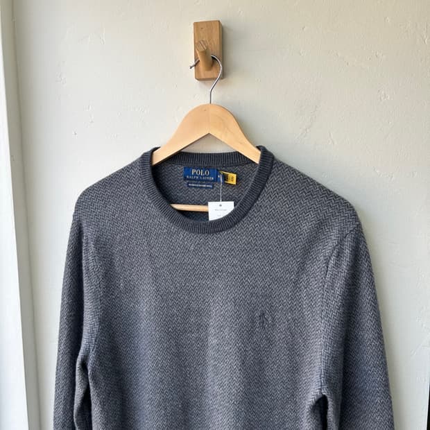 16805 - 폴로 랄프로렌 그레이 울 니트 (메리노 울) 
