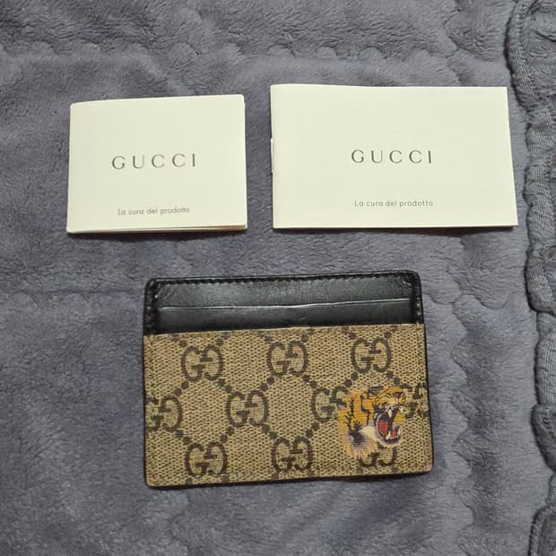 (정품) 구찌 타이거 GG 수프림 카드지갑/남녀공용/개인/팝니다.