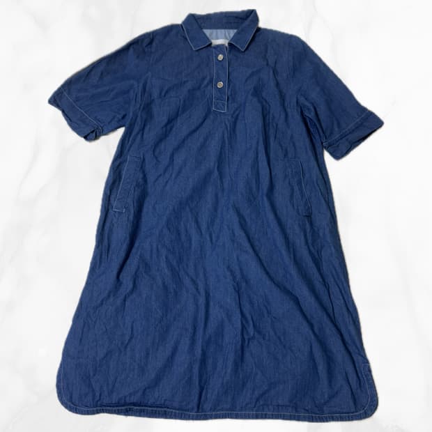 EMCEE 데님 롱 원피스