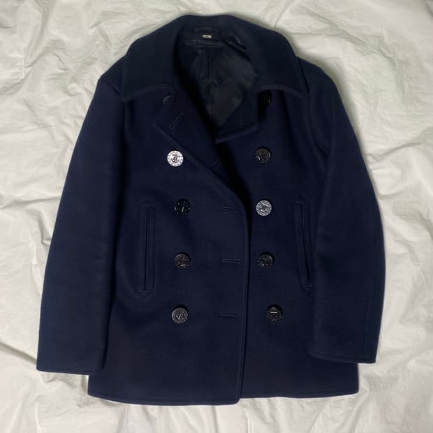 버즈릭슨 피코트 숏버전 40사이즈 네이비