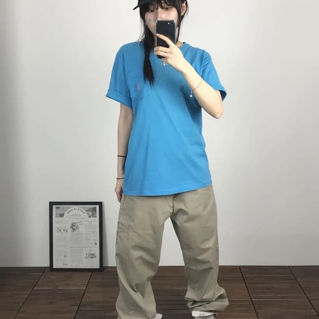 Polo Ralph Lauren Blue Pocket Tee