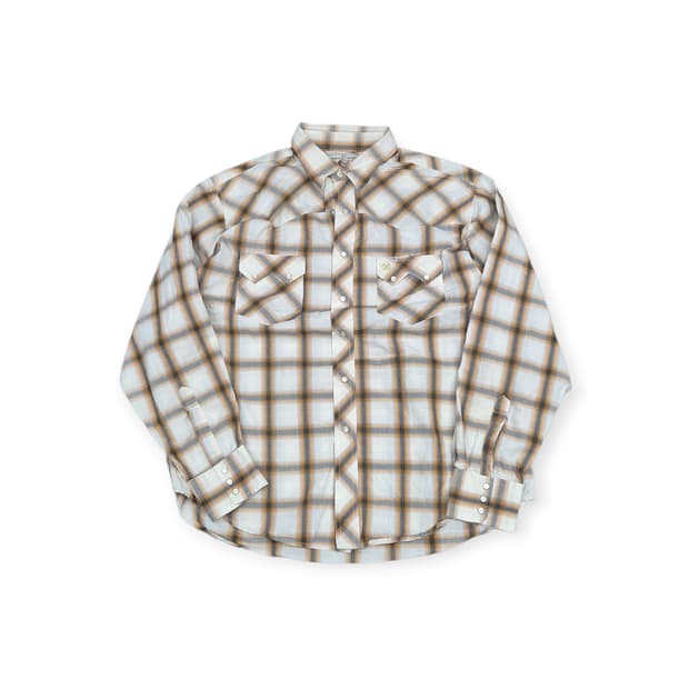 랭글러 펄 스냅 체크셔츠