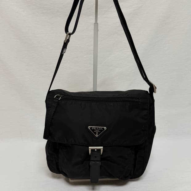 정품 프라다 포코노 나일론 블랙 크로스백 메신저백 주우재백 숄더백