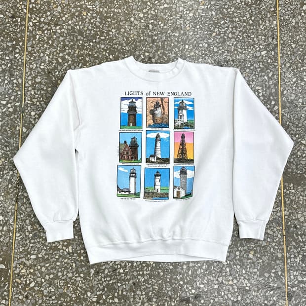 90s 오네이타 등대 빈티지 스웻셔츠 L