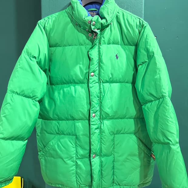 폴로 푸퍼패딩 그린XL