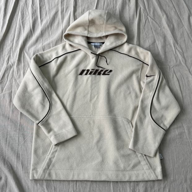 나이키 90s 올드스쿨 브라운 후리스 후드 M(105)