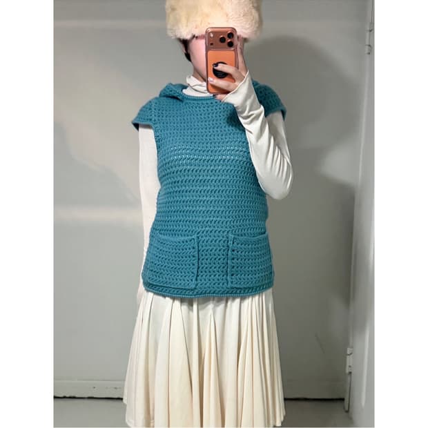 일본빈티지 핸드메이드 모리 크로셰 세트