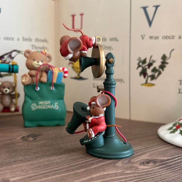 enesco 빈티지 크리스마스 트리 오너먼트 