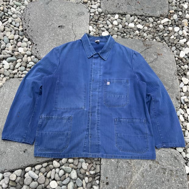 HARD FADED VINTAGE HBT 헤링본트윌코튼 프렌치워크자켓