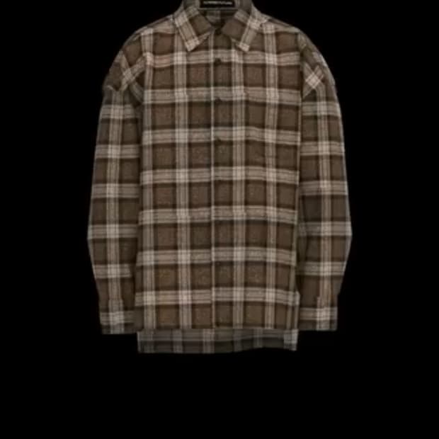 얼터드퓨처 체크셔츠 캐슈넛 2사이즈 