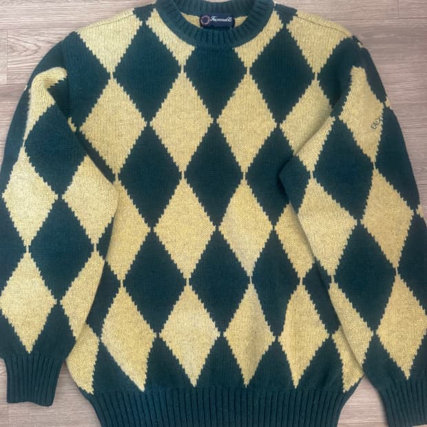 Facconable 파쏘나블 셔틀랜드 울 아가일 니트