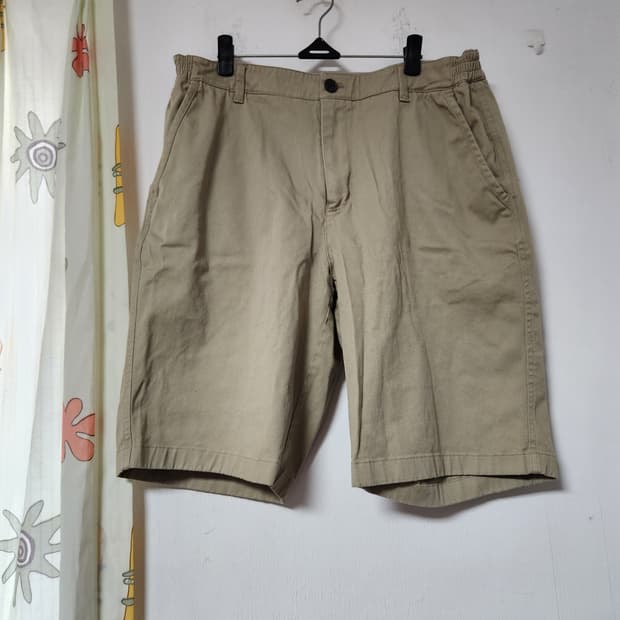 폴로클럽 베이지색 면 반바지 남성용84(33)