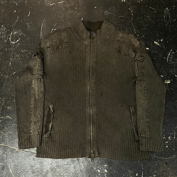 빈티지 니트집업