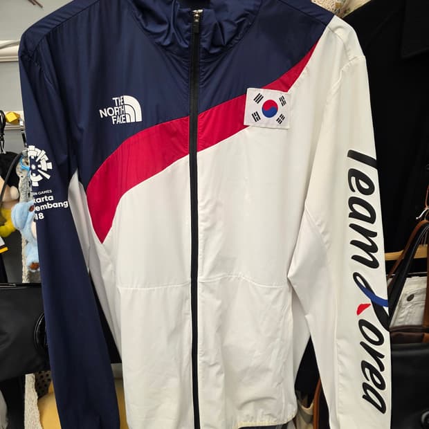 노스페이스 2018아시아 자카르타 국대 바람막이 XL