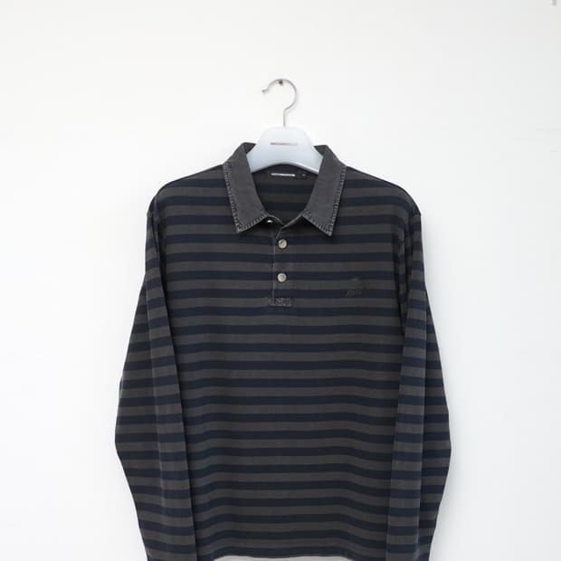 [HATCHINGROOM] vtg stripe polo tee