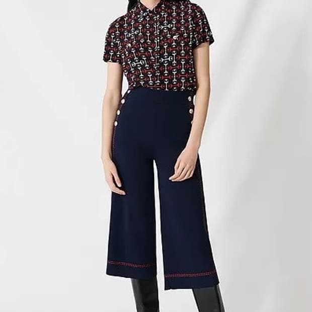 마쥬 와이드 니트 팬츠 