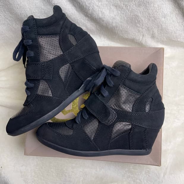 Ash 아쉬 하이탑 웨지힐 스니커즈