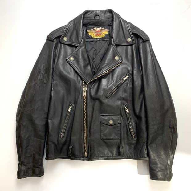 할리 데이비슨 블랙 빅로고 가죽자켓 42