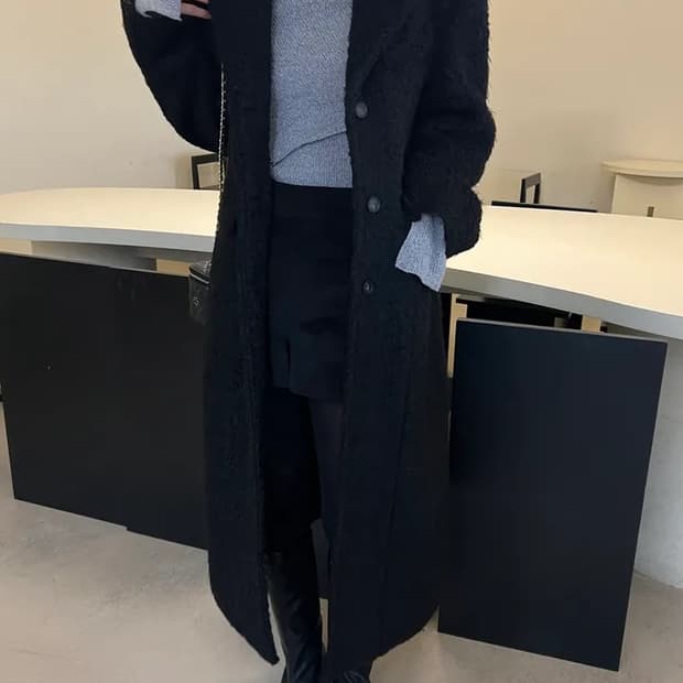 싱글 클래식 울 60 코트