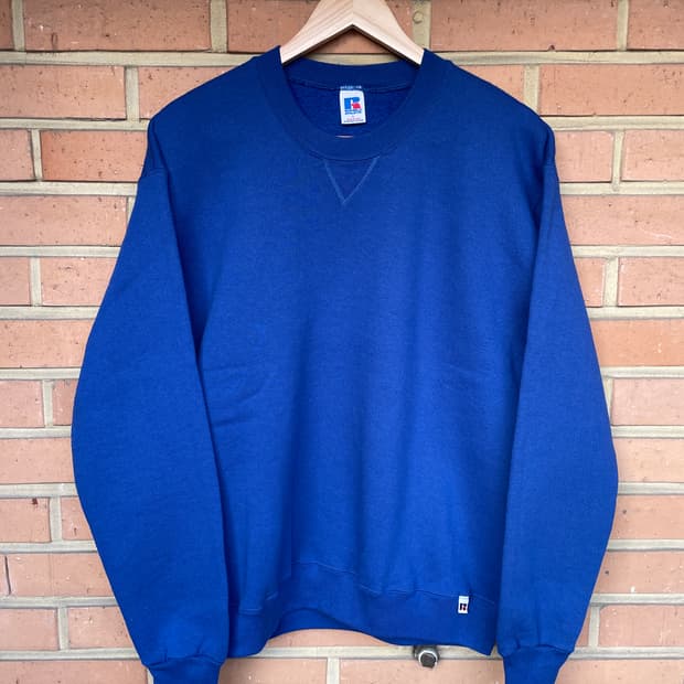 [L] 90s RUSSEL USA 러셀 블랭크 스웻셔츠 크루넥 