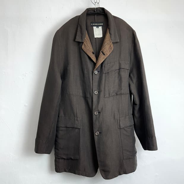 G. GUAGLIANONE Flax-Silk Blend Jacket