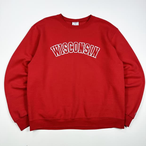 00s 챔피온 올드스쿨 위스콘신 맨투맨 L