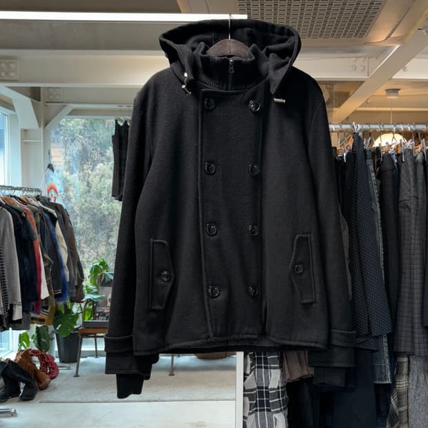 Pincponc 울 나폴레옹 후드 자켓