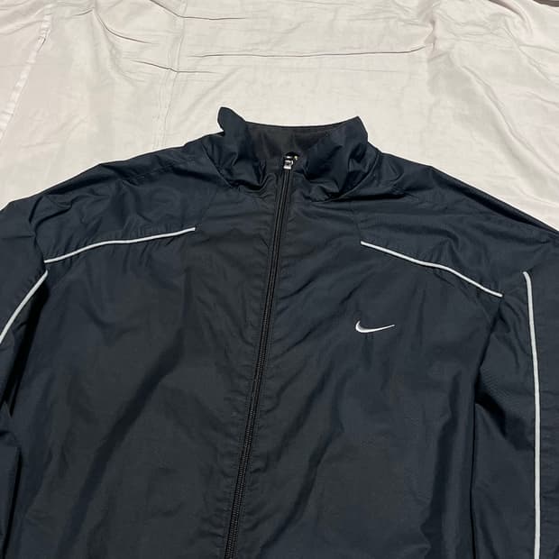 XL 나이키 올드스쿨 블랙 나일론 자켓  