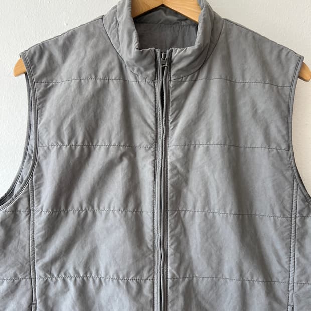 시리즈 남성 그레이 집업조끼 간절기조끼